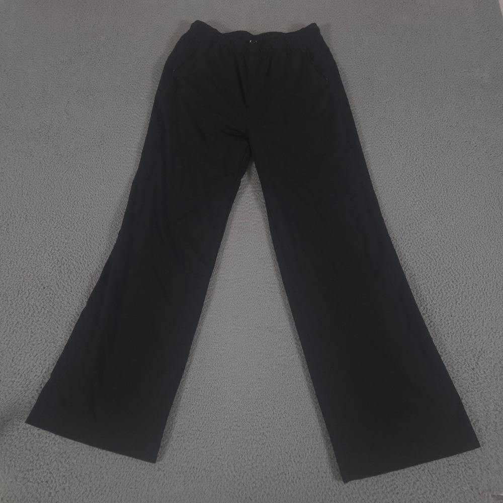 Old Navy Pants Womens L Tall Black StretchTech‎ High-Waisted Wide-Leg Quick-Dry